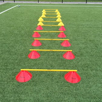 Trainingsstangen op pionnen - 10 stuks