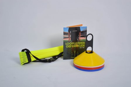 Combipakket | Loopladder 4 meter - boek loopladder oefeningen - pionnen 20 stuks