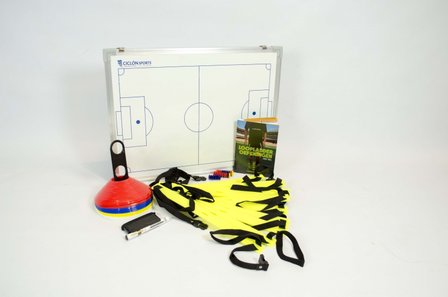 Combipakket voor trainers - Coachbord voetbal | Pionnen | Loopladder | Loopladder oefeningen