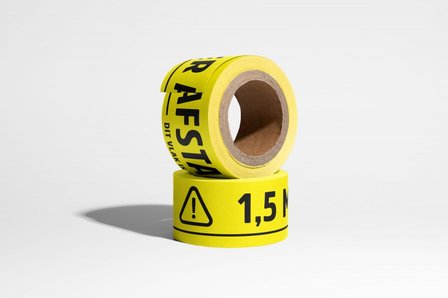 1,5 meter afstand (vloer)tape 