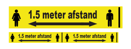 Afzetlint 1,5 meter afstand houden