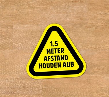 1,5 meter afstand vloerstickers 30x30 cm 