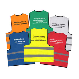 Keep distance safety vest - houd 1,5 meter afstand - houd afstand hesje