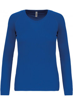 Dames sportshirt met lange mouwen