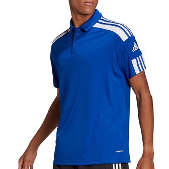 Adidas sportpolo blauw