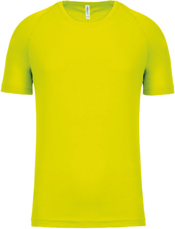 Sport t-shirt bedrukken neon geel