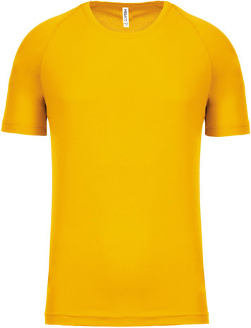 Sport t-shirt bedrukken geel
