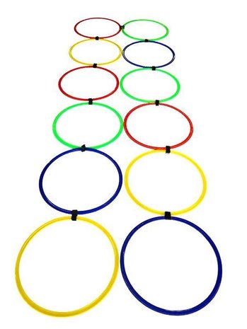 Coördinatie ringen Ciclón Sports - 12 stuks met draagtas