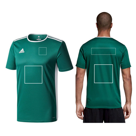 Adidas sportshirt kinderen bedrukken