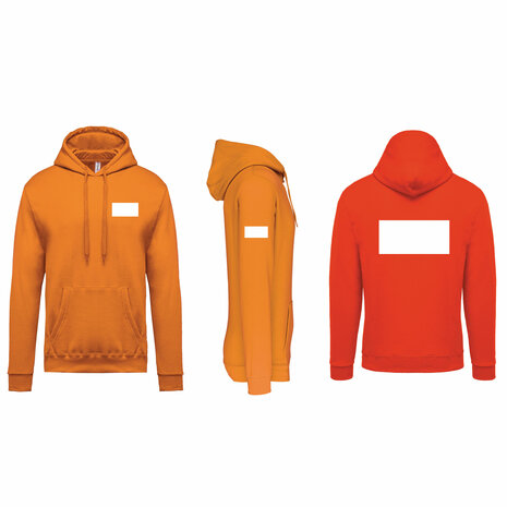 Oranje hoodies laten bedrukken