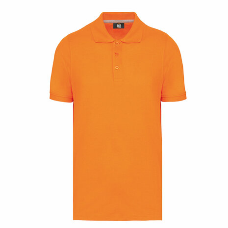 Oranje polo bedrukken