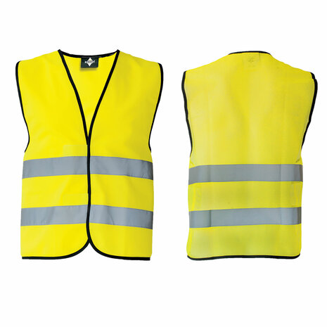 Gele veiligheidshesjes gerecycled polyester