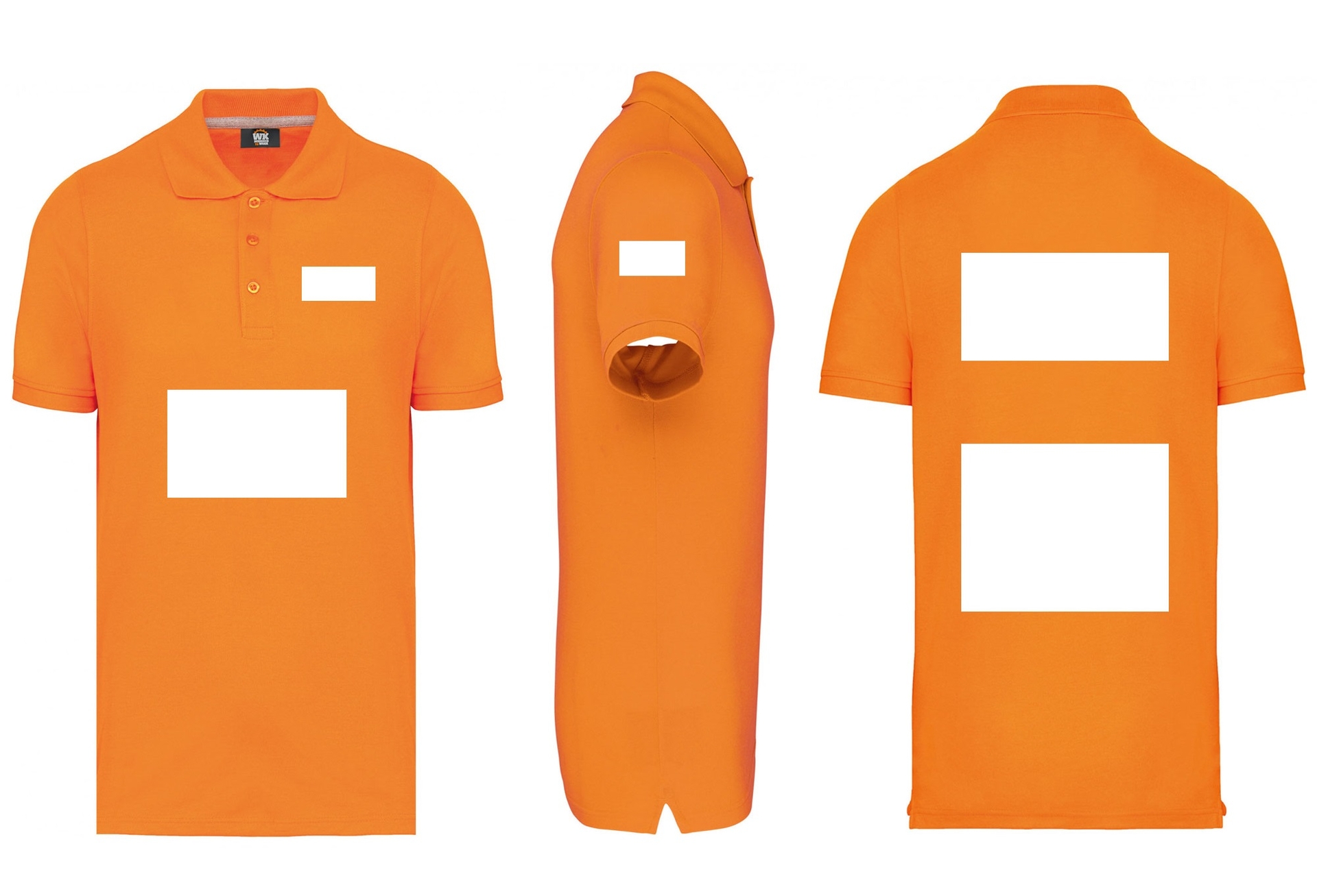 Oranje polo's bedrukken